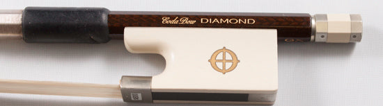 Coda Diamond White Alabaster Frog Violin Bow